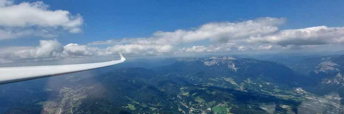 Flugwegposition um 10:47:57: Aufgenommen in der Nähe von Gemeinde Schottwien, Österreich in 2309 Meter